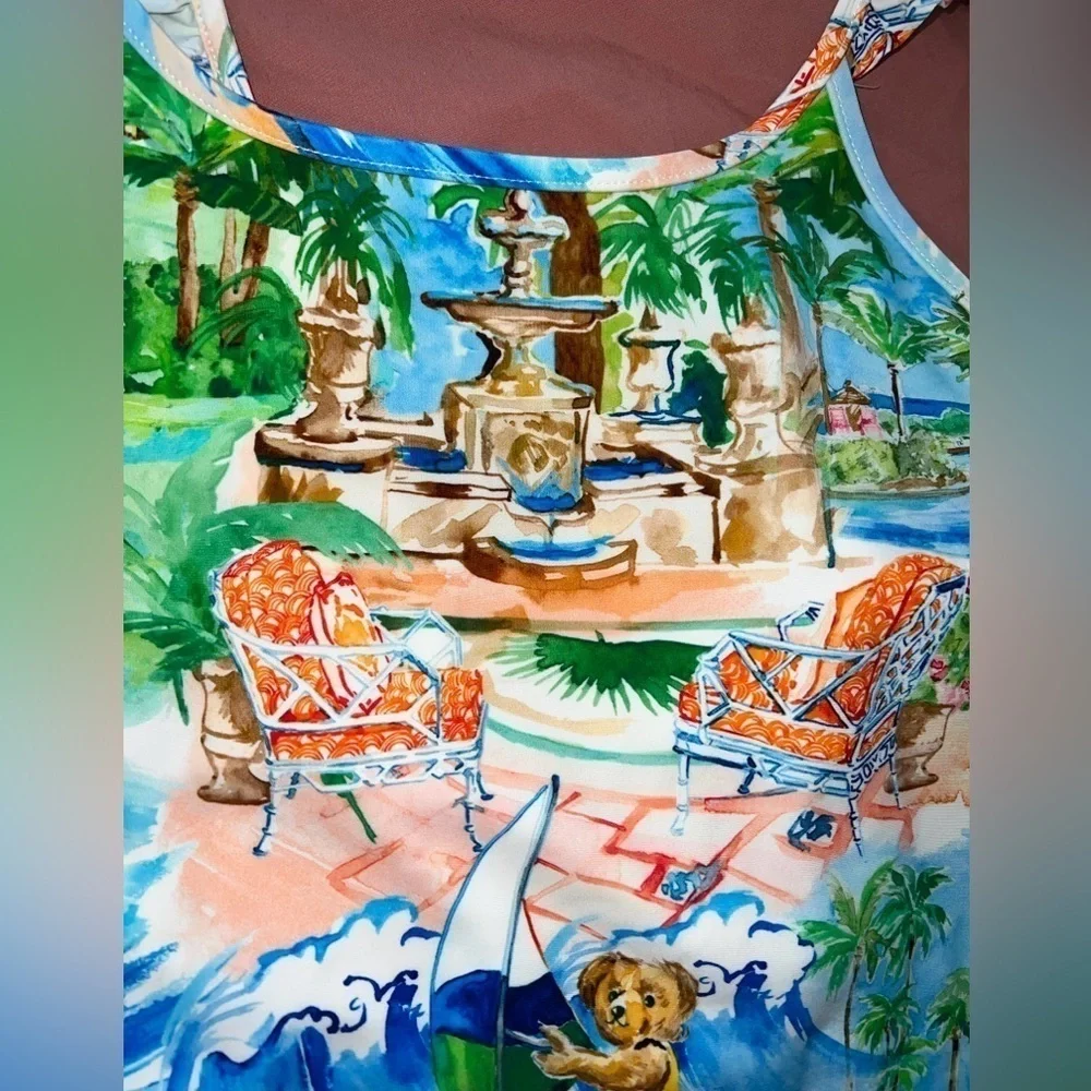 MSRP $75 polo ralph lauren girls one‎ piece swimsuit Size 16
